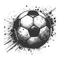 Unique Football Poster with Abstract Art Elements vector