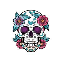 Day of the dead skull vector