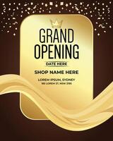 Elegant Grand Opening with Luxury for Business Launch Event vector