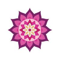 Creative Mandala Design with Colorful Geometry vector