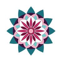 Mandala Art in Bright and Bold Color vector