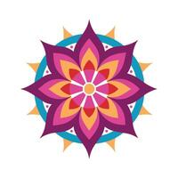 Modern Mandala Patterns with Vibrant Color vector