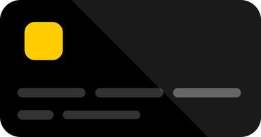 Black Credit Card Design vector