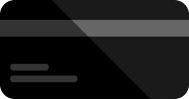 Black Credit Card Back Design vector