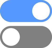 On and off button. Toggle switch symbol. vector