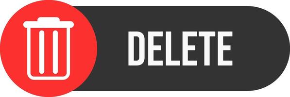 Delete Icon. Trash Bin Symbol. vector