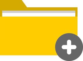 Folder Icon with Plus Sign. Add Folder Icon. vector