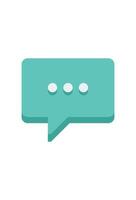 chat dialog icon for design. chat communication symbol vector