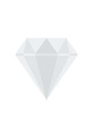 simple gemstone icon for design. gemstone symbol vector