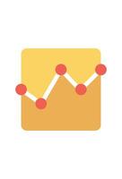fluctuating business icon for design. graphic chart business symbol vector