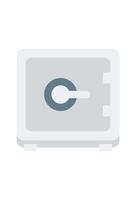 simple safe icon for design. financial safe symbol vector