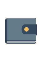 simple wallet icon for design. wallet payment symbol vector