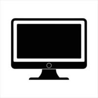 Computer monitor icon vector