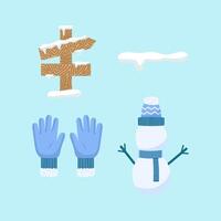 Winter Element Collection vector
