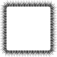 square black grass frame with copy space for text or design vector