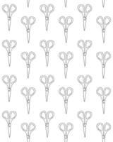 Pattern of scissors vector