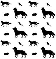 Seamless pattern of hand drawn sketch pet vector