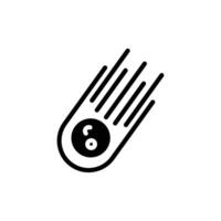 meteor icon solid style vector