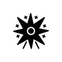 supernova icon solid style vector