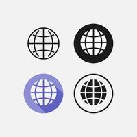 Globe Global Icon vector