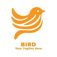 Design Bird Simple Logo Illustration vector