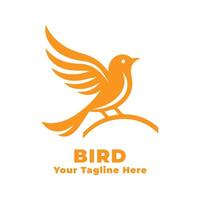 Bird Simple Logo Illustration vector