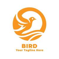 Logo Bird Simple Illustration Design vector
