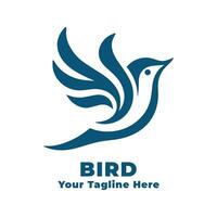 Logo Simple Bird Illustration vector