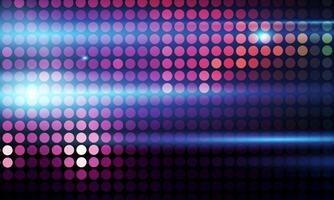 Disco mirror colorful reflecting light. soft shiny light vector