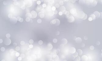 abstract soft white bokeh lights effect background. circle blur with copy space. vector