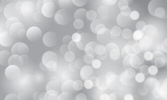 abstract bokeh shiny blurred lights on gray background. soft circles. vector