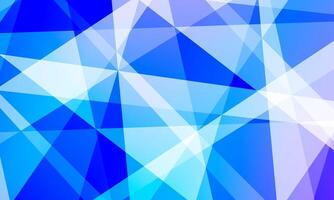 Fractal crystal abstract blue background. Geometric bright shapes. soft glass. vector