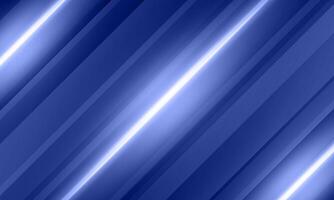 Abstract blue stripes background. diagonal lines with neon light. vector
