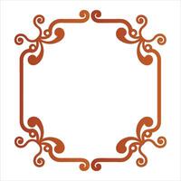 An ornate frame with swirls and swirls vector