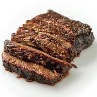 a close up of a piece of meat on a plate photo