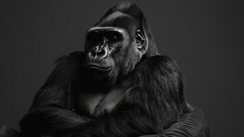 A side by side comparison of a normal photograph and a black and white version with added speckles o photo
