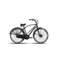 Bike icon. Concept of cycling. Go in for isolated bicycle lanes with a white background. Flat Trendy style for graphic design, logos, websites, and social media vector