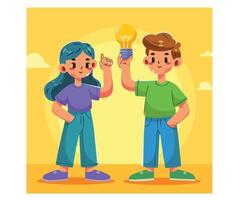 Hand Drawn Inventor's Day Concept vector