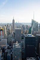 The aerial view from the viewing platform Top of the Rock, Rockefeller Center photo