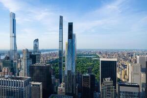 The aerial view from the viewing platform Top of the Rock, Rockefeller Center photo