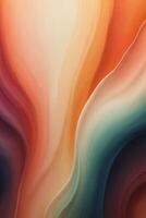 Abstract Watercolor Background with Curvy Lines and Gradient Colors photo