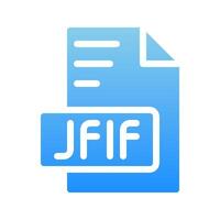 Jfif document files icons. file format, extension with elegant gradient fill colors. vector