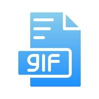 Gif document file type icons. symbol extension and format. with a minimalist gradient style. vector
