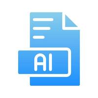Eps document file format icon with gradient color fill. vector