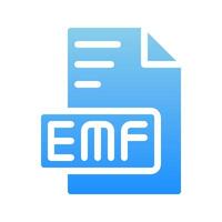 Emf document file gradient icons for an attractive digital display. vector