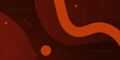 Abstract 3D wave art background design with dark brown combination for design. Papercut background. Overlap background. vector
