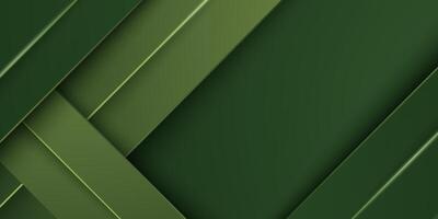 Abstract green papercut 3D background with overlap shapes pattern. Green background with strong shadow design. vector