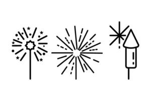 Fireworks icon design template isolated illustration vector