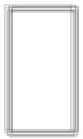 Abstract line frame vector