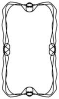 Line border frame, simple art vector